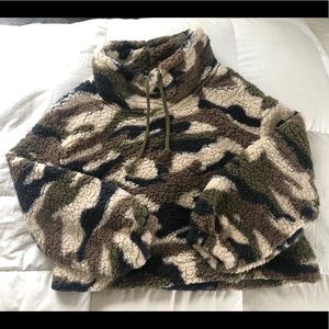 Camo Sherpa Pullover